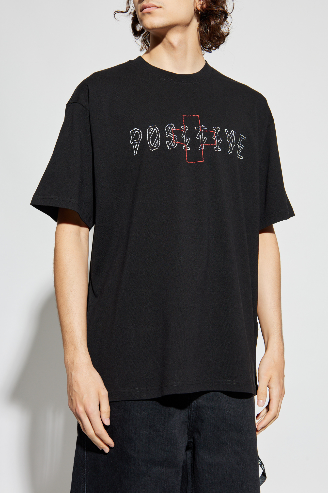 Black T-shirt with logo 44 Label Group - Vitkac GB